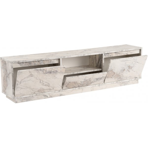 Vanguard TV-bnk - Vit marmor