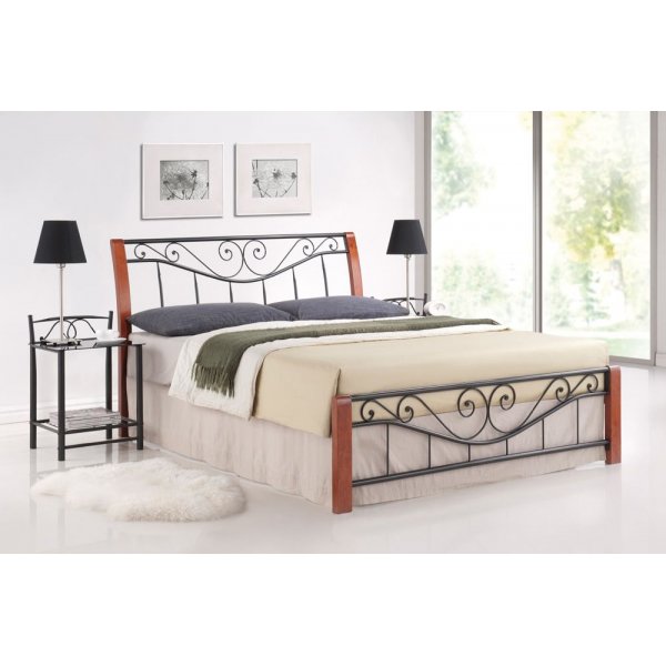 Sngram Martha 180x200 cm - Antik krsbr/svart