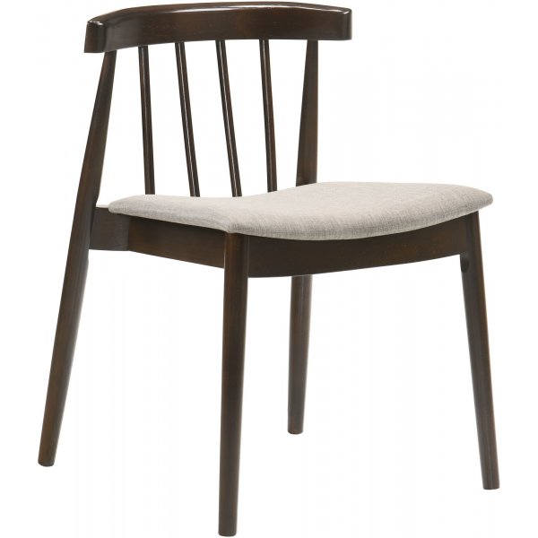 Matgrupp i valnt; bord 150 x 90 cm med 4 st stolar + 3.00 x Mbeltassar