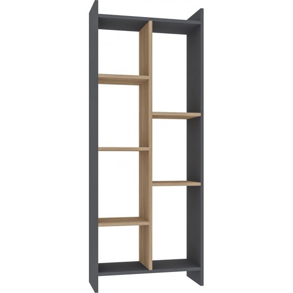 Bibliothèque Eden - Chêne/anthracite Bibliothèque Eden - Chêne/anthracite