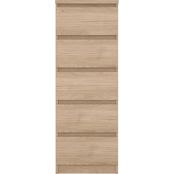 Naia smal dressoir met 5 laden - Hickory Naia smal dressoir met 5 laden - Hickory