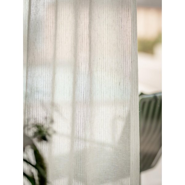 Rideau Randy Lot de 2 2 x 140 x 280 cm - Naturel Rideau Randy Lot de 2 2 x 140 x 280 cm - Naturel