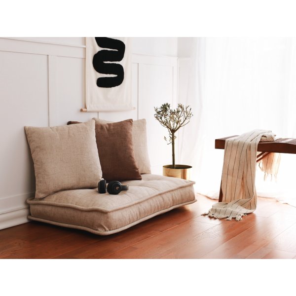 Pouf naturel - Crème Pouf naturel - Crème