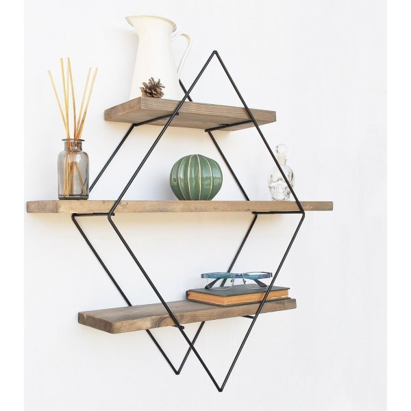 Walter wandplank 07 - Walnoot/zwart