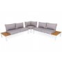 Loungesoffa Belair med bord - Vit/Gr