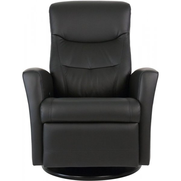 Hjellegjerde King reclinerfåtölj - Svart skinn Hjellegjerde King reclinerfåtölj - Svart skinn