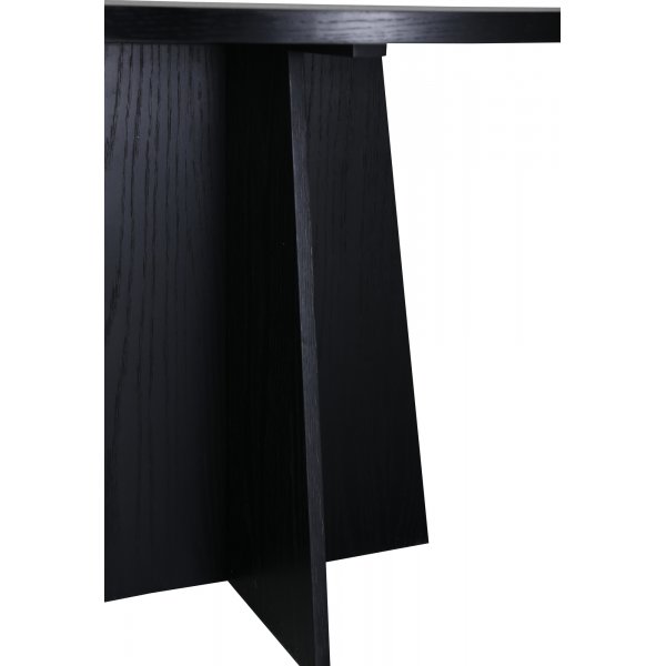 Bootcut eettafel 110 cm - Zwart