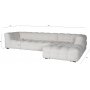 Soffa med divandel bullig design 322 cm + Mbeltassar