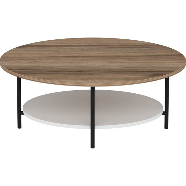 Elis soffbord 90 x 60 cm - Ek/vit Elis soffbord 90 x 60 cm - Ek/vit