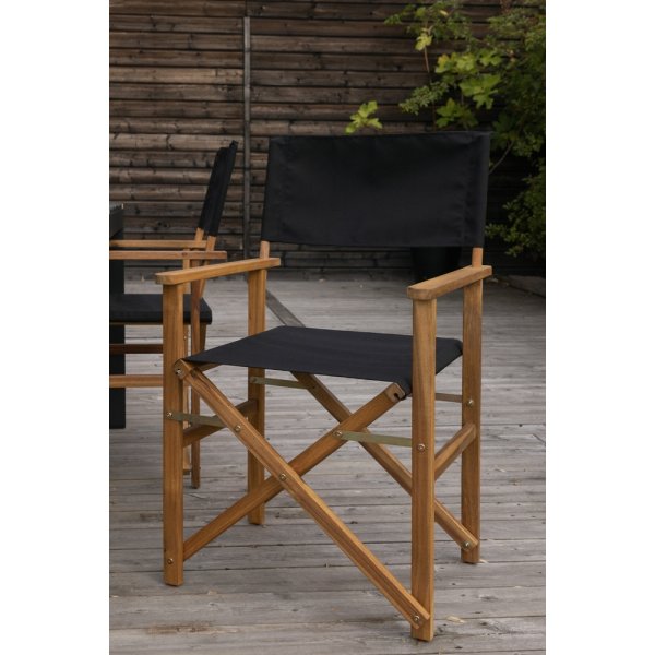 Togo utematgrupp med 4 st Marion stolar - Svart/Teak Togo utematgrupp med 4 st Marion stolar - Svart/Teak