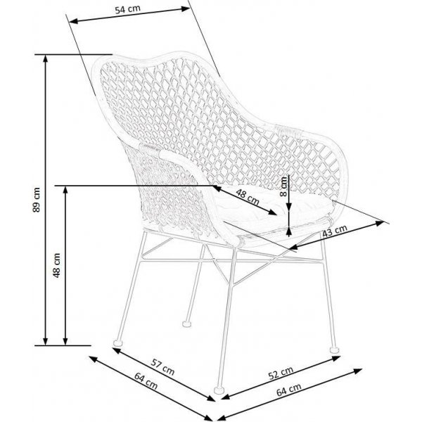 Brody utestol - Rotting/svart + Textilrengöring för möbler Brody utestol - Rotting/svart + Textilrengöring för möbler