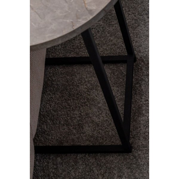 Mitazor sidobord Ø38 cm - Grå marmor/svart Mitazor sidobord Ø38 cm - Grå marmor/svart
