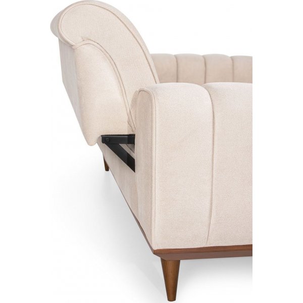 Ivory 3-sits soffa - Cream