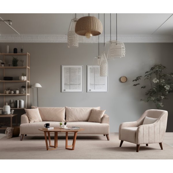 Fauteuil Buhara - cru