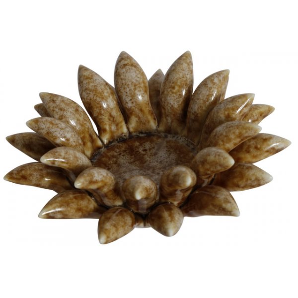 Ljushllare Dahlia - Keramik (Ljusbrun)