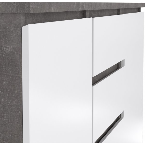 Buffet Naia - Béton/blanc Buffet Naia - Béton/blanc