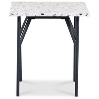 Terrazzo sidobord 50x50 cm - Terrazzo Cosmos & underrede AIR i svart metall Terrazzo sidobord 50x50 cm - Terrazzo Cosmos & underrede AIR i svart metall