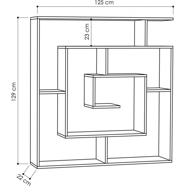 Bibliothèque Labyrinthe - Anthracite Bibliothèque Labyrinthe - Anthracite
