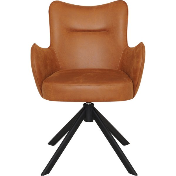 Chaise de salle à manger Teodor - PU marron Chaise de salle à manger Teodor - PU marron