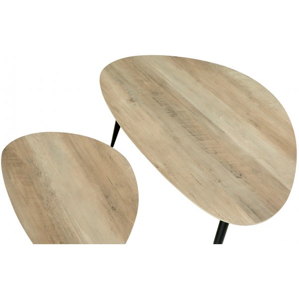 Smokey satsbord 90x60 | 60x40 cm - Grå/svart Smokey satsbord 90x60 | 60x40 cm - Grå/svart