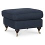 Howard Watford Deluxe fotpall - Navybl + Textilskydd fr mbler