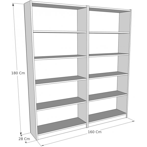 Bibliothèque Bigs - Blanc Bibliothèque Bigs - Blanc