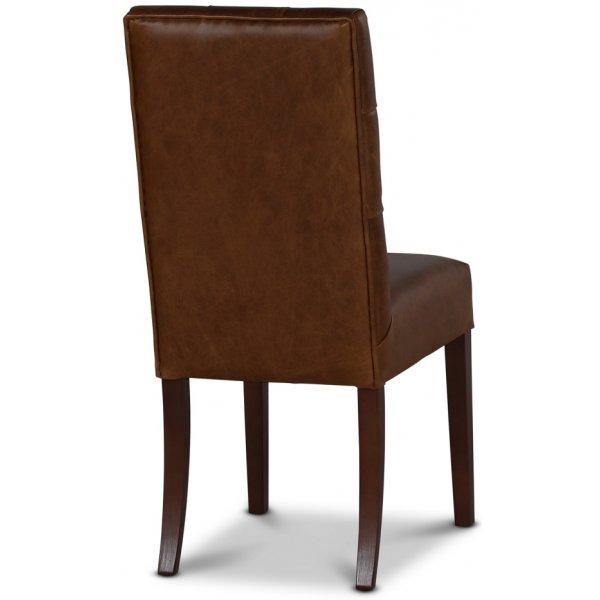 Chaise Lexington Milton - Cuir aniline marron Chaise Lexington Milton - Cuir aniline marron