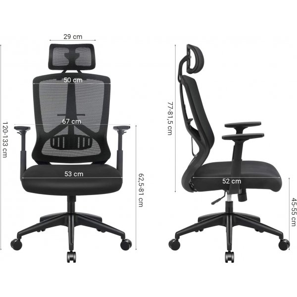 Abram kontorsstol - Svart Abram kontorsstol - Svart