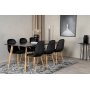 Bridge matbord 180 cm - Svart/ek