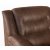 Fauteuil Vera en microfibre marron