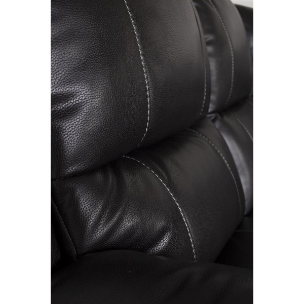 Reclinersoffa 3-sits i svart Microfiber - Enjoy Chicago Reclinersoffa 3-sits i svart Microfiber - Enjoy Chicago