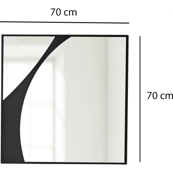 Miroir abstrait 1 - Noir Miroir abstrait 1 - Noir