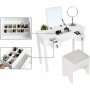Izabel sminkbord med pall 90 x 76 cm - Vit