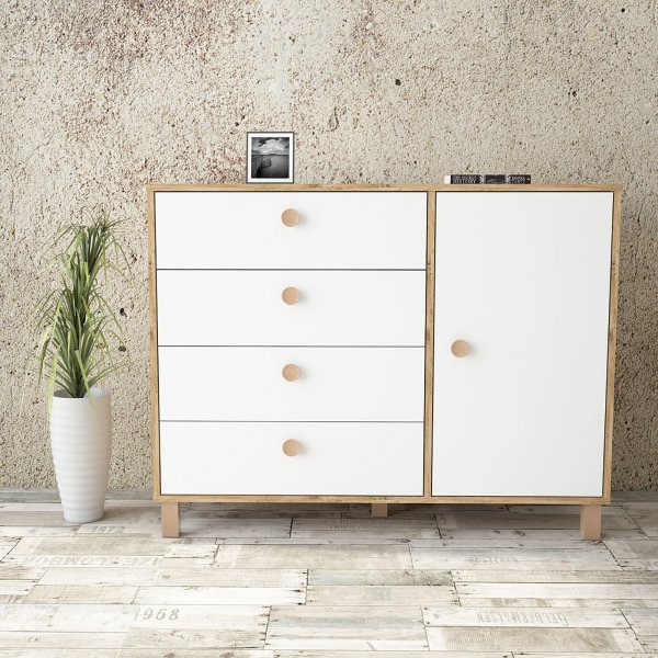 Vilamo byrå 81 - Furu/vit Vilamo byrå 81 - Furu/vit