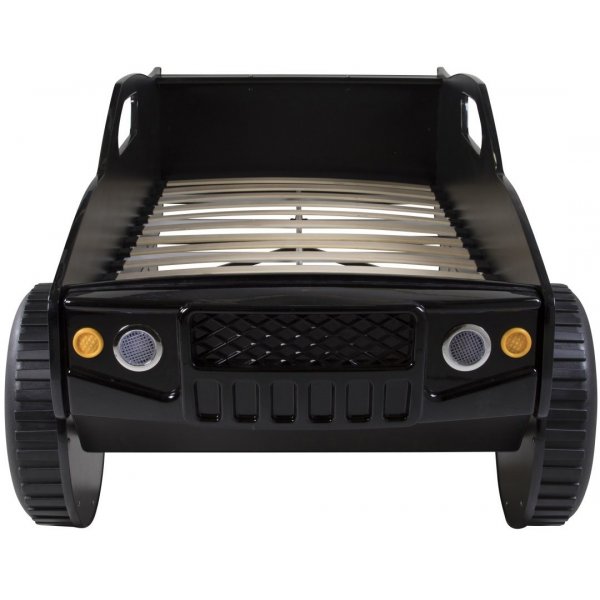 Barnsng Jeppe svart med belysning - Svart