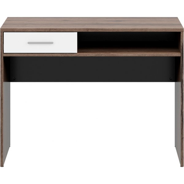 Bureau Nepo Plus 100 x 59 cm - Chêne foncé/blanc Bureau Nepo Plus 100 x 59 cm - Chêne foncé/blanc