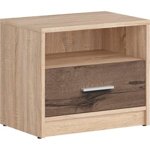 Table de chevet Nepo Plus - Chne Sonoma/chne fonc