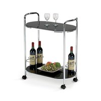 Butler 3 - Drink & serveringsvagn (svart/krom) Butler 3 - Drink & serveringsvagn (svart/krom)