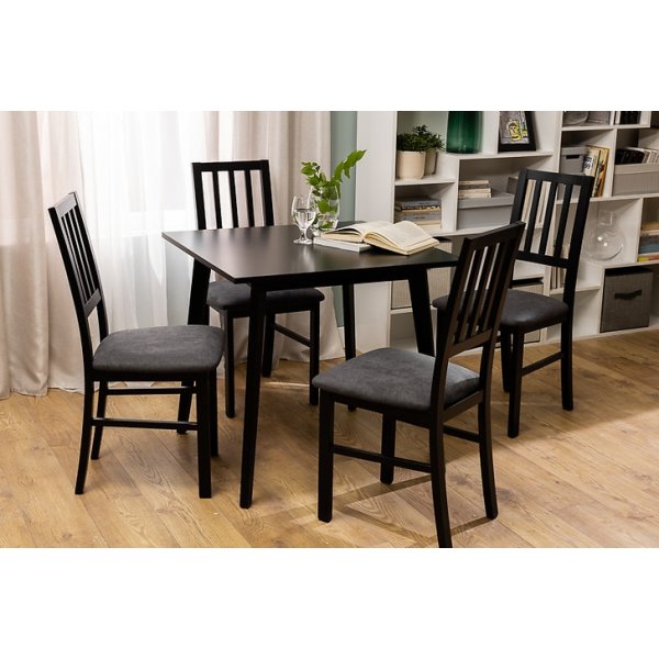 Chaise de salle  manger Asti - Noir