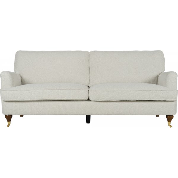 Soffa 210 cm bred Howard Watford Deluxe i boucl + Mbeltassar