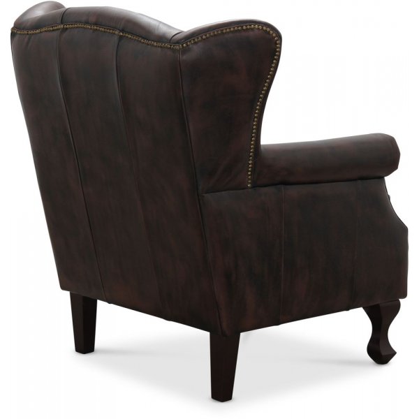 Fauteuil Vivaldi - Cuir marron + Détachant pour meubles Fauteuil Vivaldi - Cuir marron + Détachant pour meubles