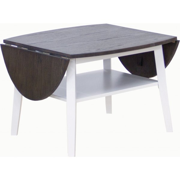 Table basse Beatrix à rabats rabattables 70/95/120 x 70 cm - Chêne teinté marron Table basse Beatrix à rabats rabattables 70/95/120 x 70 cm - Chêne teinté marron