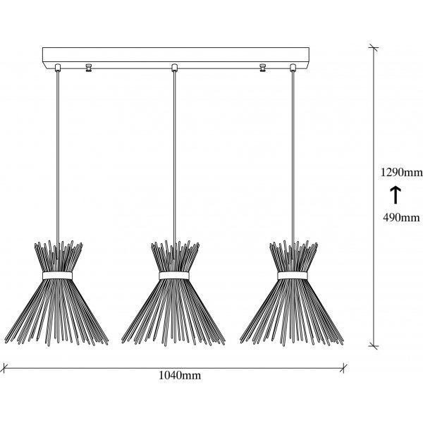 Kirsty taklampa 3088 - Svart Kirsty taklampa 3088 - Svart