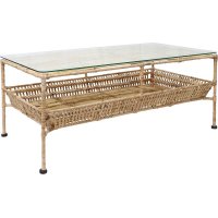 Galice soffbord rotting 100 x 55 cm - Natur/metall Galice soffbord rotting 100 x 55 cm - Natur/metall