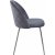 Chaise Plaza en velours - Gris / Chrome