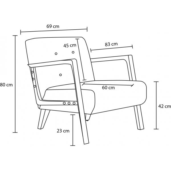 Fauteuil Kemer - Marron Fauteuil Kemer - Marron