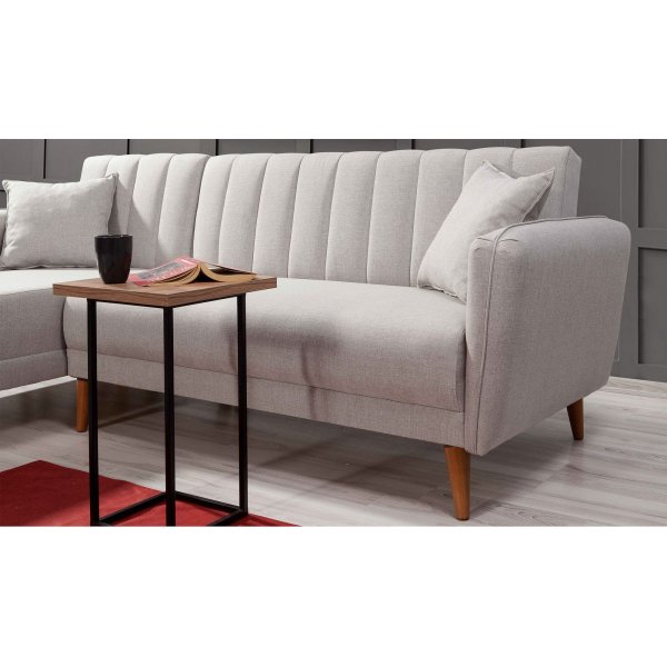 Aqua slaapbank links - Creme