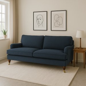 Howard Watford Deluxe 3-sits soffa - Blå Howard Watford Deluxe 3-sits soffa - Blå