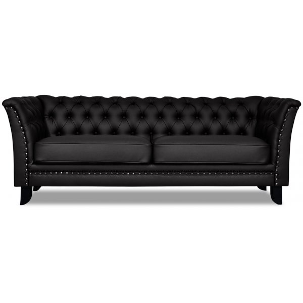 Chester Bridge 3-sits soffa - Svart PU