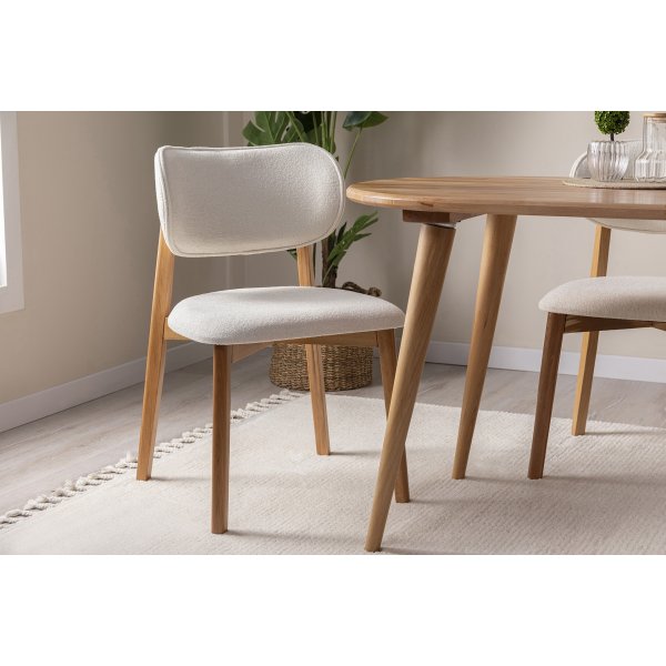 Chaise de salle  manger Soli, pack de 2 - Livre